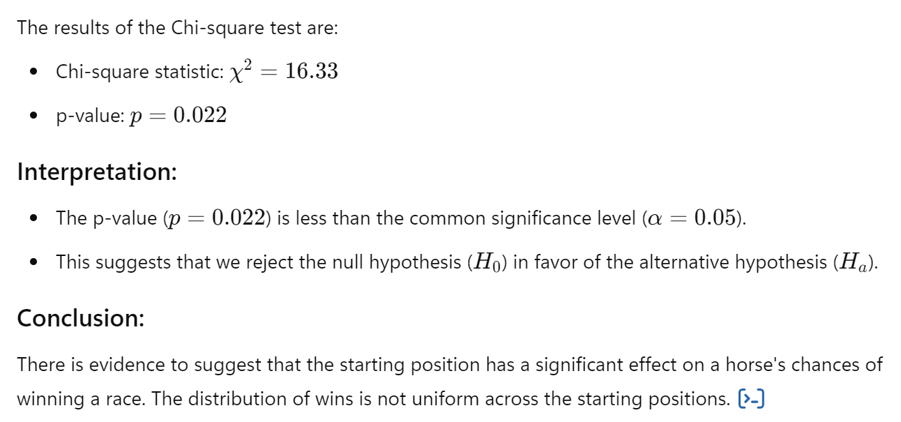 Chi squared test