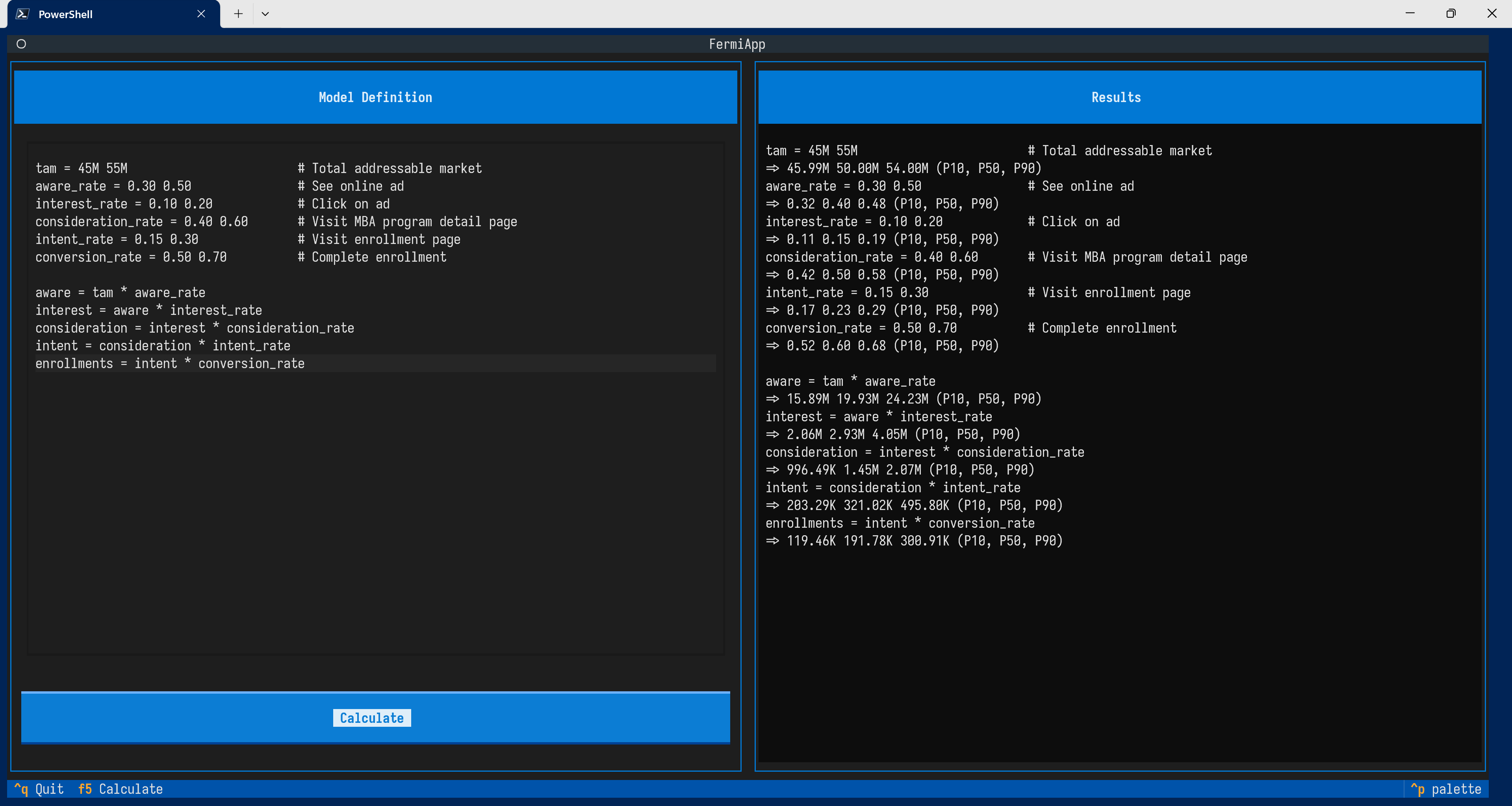 Acquisition funnel example